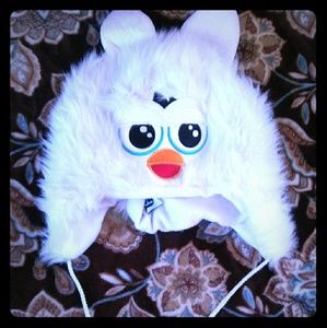 White Furby Hat Collectible